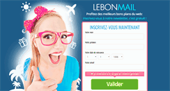 Desktop Screenshot of lebonmail.com