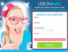Tablet Screenshot of lebonmail.com